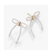 Pearl Bow Earring