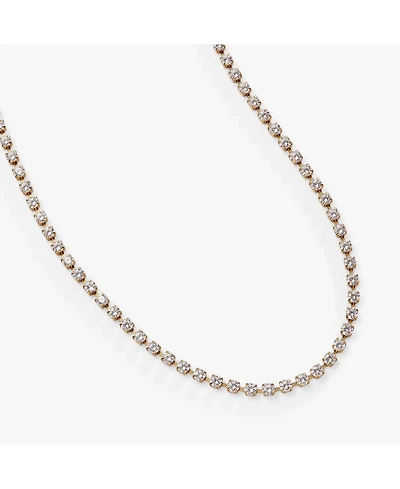 Crystal Tennis Chain Adjustable Necklace
