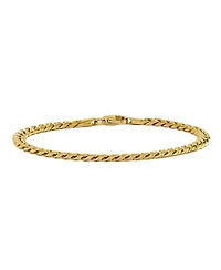 Vincero Men's Curb Chain – 5mm Gold Plated Bracelet, 8.2"