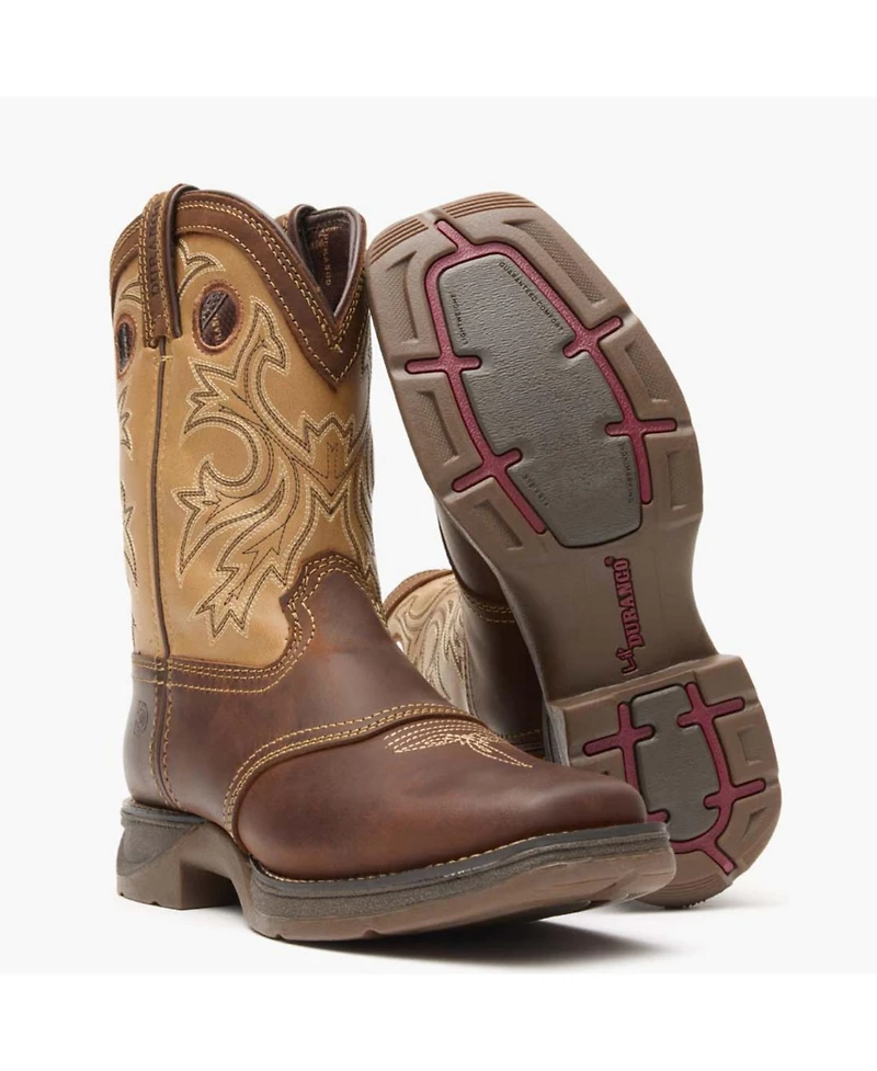 Durango Kids Lil Rebel by Brown Tan Western Boot