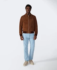 Furniq Uk Men's Men s Suede Bomber Jacket, Created for Macy