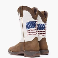 Lady Rebel by Durango Women's Distressed Flag Embroidery Western Boot