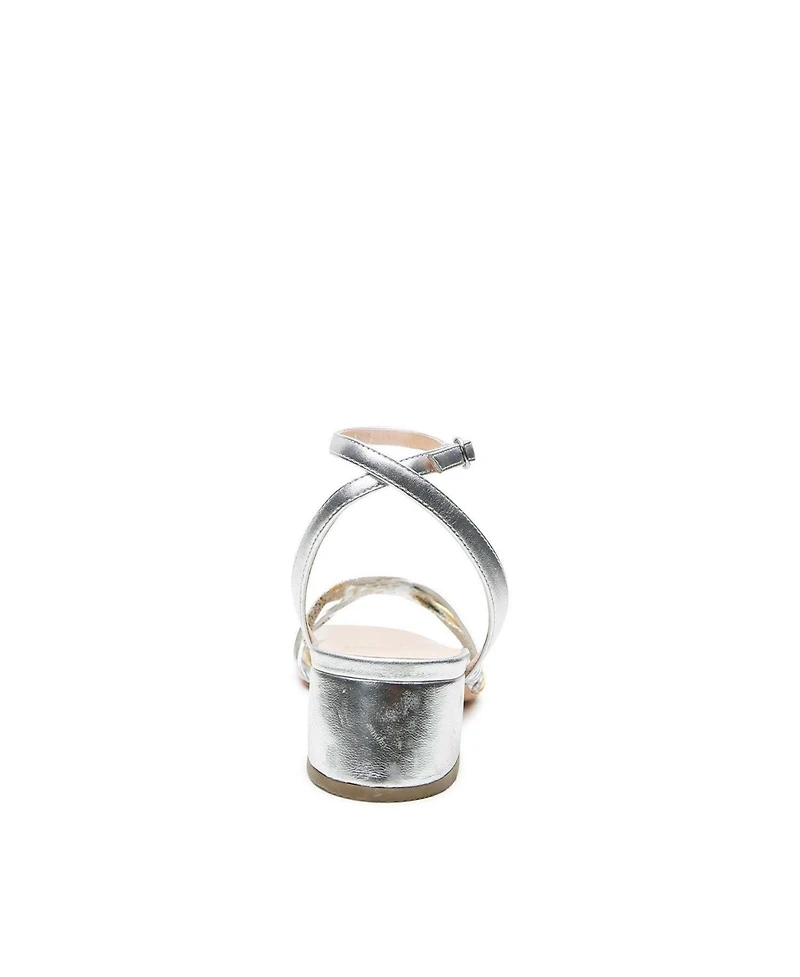 Alterre Women's Silver Marilyn Customizable Sandals
