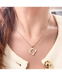 The Lovery Large Gold Open Clover Charm 14K Gold