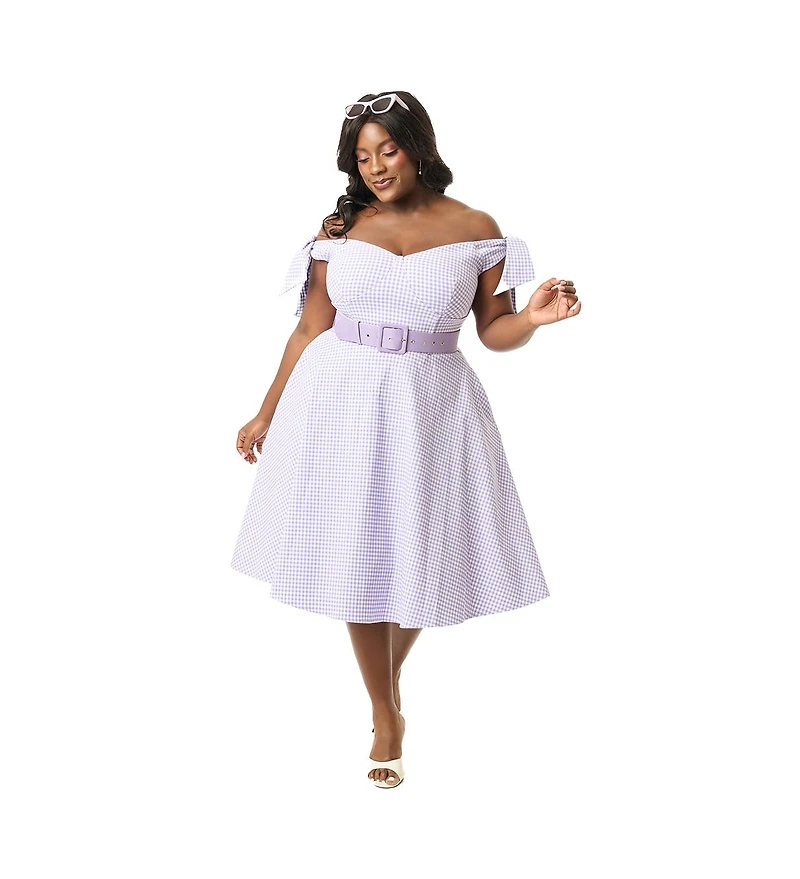 Unique Vintage Plus Prairie Swing Dress