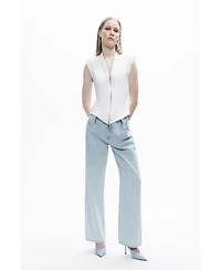 Nocturne Women's Zipper Design Blouse