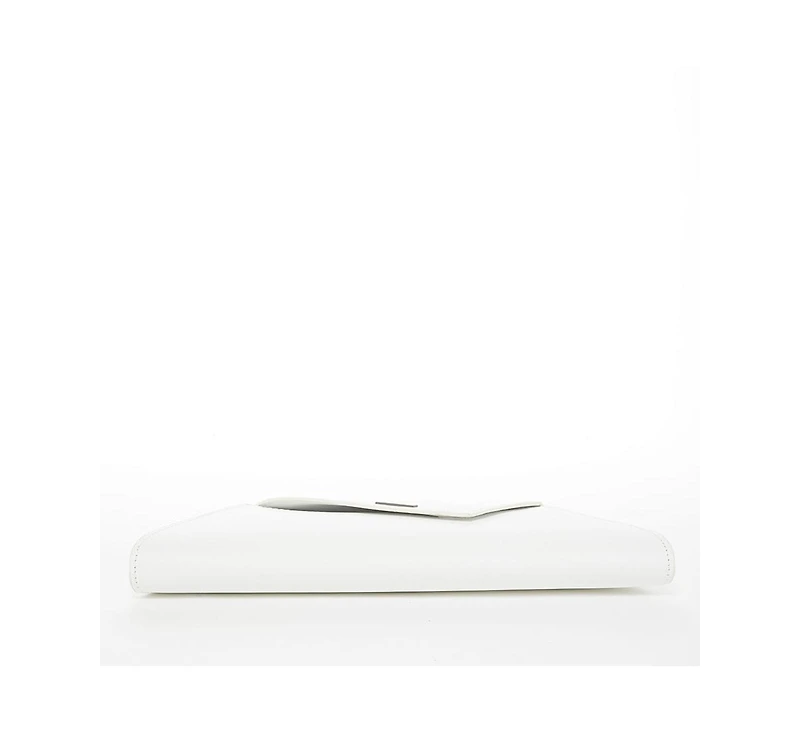 Susu White Purse Leather Clutch Bag Crossbody Evening Purse Unique Women's Handbag