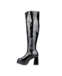 Fashion To Figure Women's Manica Thigh High Platform Boot- Wide Width