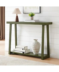 Kings Brand Furniture Emma Narrow Console Table with Lower Shelf Perfect for Sofa Table, Entryway Hallway, Living Room