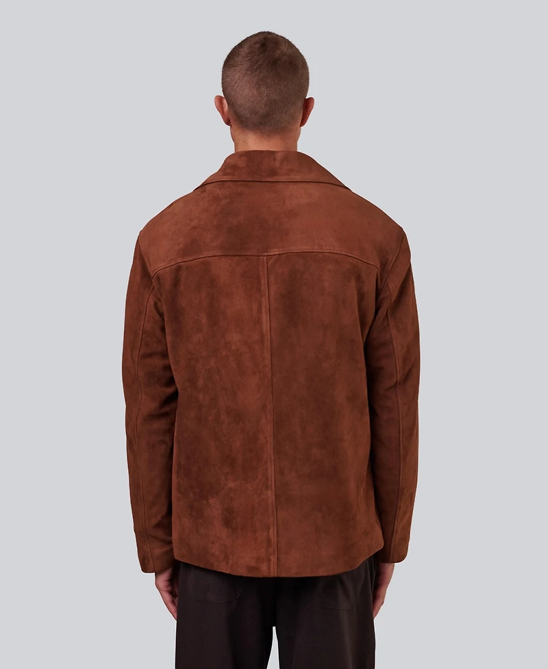 Furniq Uk Men's Men s Suede Shirt Jacket , Created for Macy s