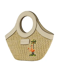 Tommy Bahama Flamingo Embroidery Mini Tote