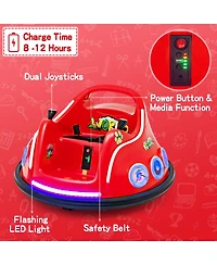 12V Electric Ride On Car with Remote Control and Flashing Led Lights