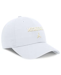 Jordan Men's White Michigan Wolverines Club Swoosh Performance Adjustable Hat