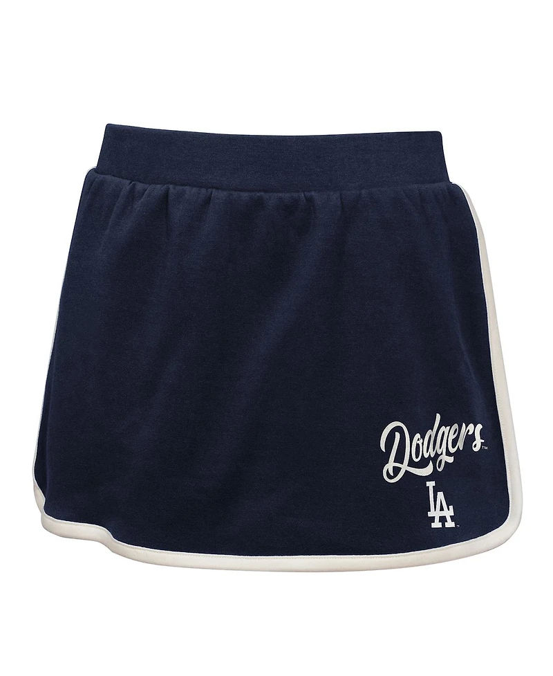 Outerstuff Girls Big Boys and Navy Los Angeles Dodgers Base Trainer Johnny Polo Skort Set
