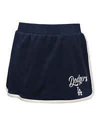 Outerstuff Girls Big Boys and Navy Los Angeles Dodgers Base Trainer Johnny Polo Skort Set