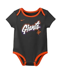 Nike Newborn 2-Pack Gray San Francisco Giants 2025 City Connect Bodysuit