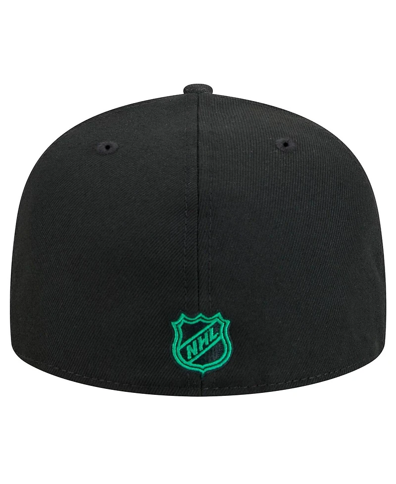 New Era Men's Black Dallas Stars Core 59FIFTY Fitted Hat