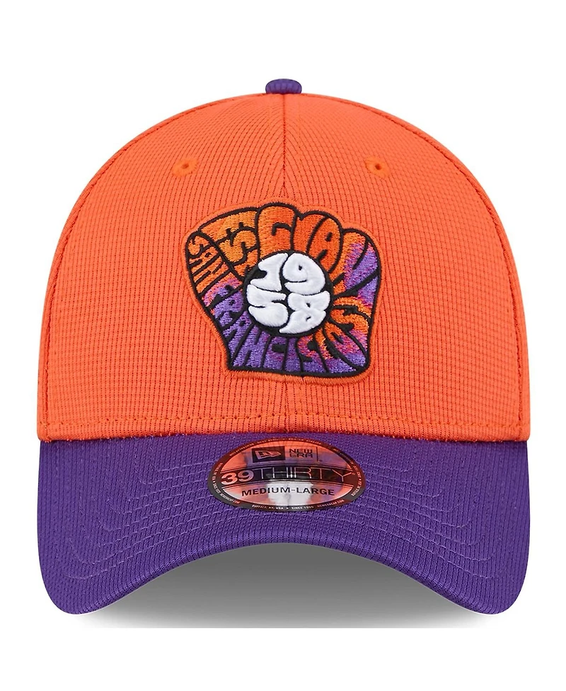 New Era Men's Orange/Purple San Francisco Giants 2025 City Connect Batting Practice 39THIRTY Flex Hat
