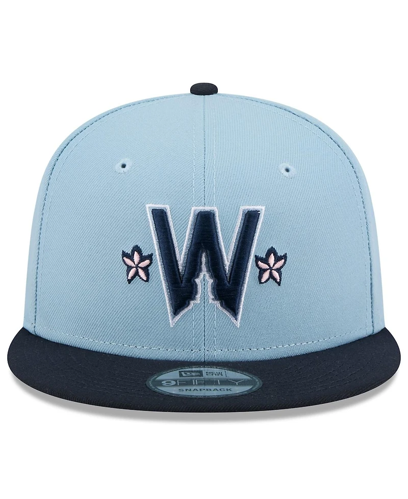 New Era Men's Light Blue/Navy Washington Nationals 2025 City Connect 9FIFTY Snapback Hat