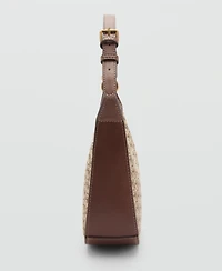 Mango Women's Printed Logo Shoulder Bag