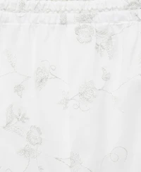 Mango Women's Embroidered Pajama Pants