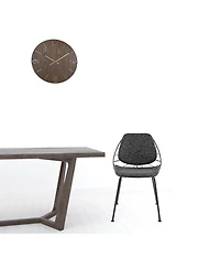 Set of 2 Leaf Fabric Dining Chairs for Kitchen or Dining Room Seating