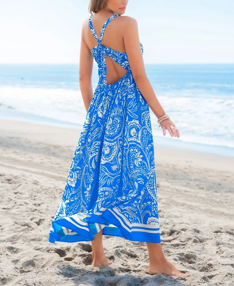 Cupshe Women's Sunny Daydream Paisley Maxi Beach Dress
