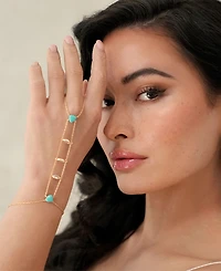 Ettika Turquoise Solstice Chain Bracelet