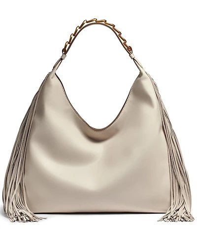 Donna Karan New York Bellmore Small Fringe Shoulder with Bezel Strap