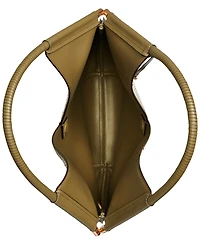 Donna Karan New York Baldwin Large Laser-cut Shoulder with Leather Wrapped Rounded Handle