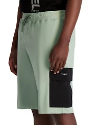 Karl Lagerfeld Paris Men's Nylon Pocket Cargo Shorts