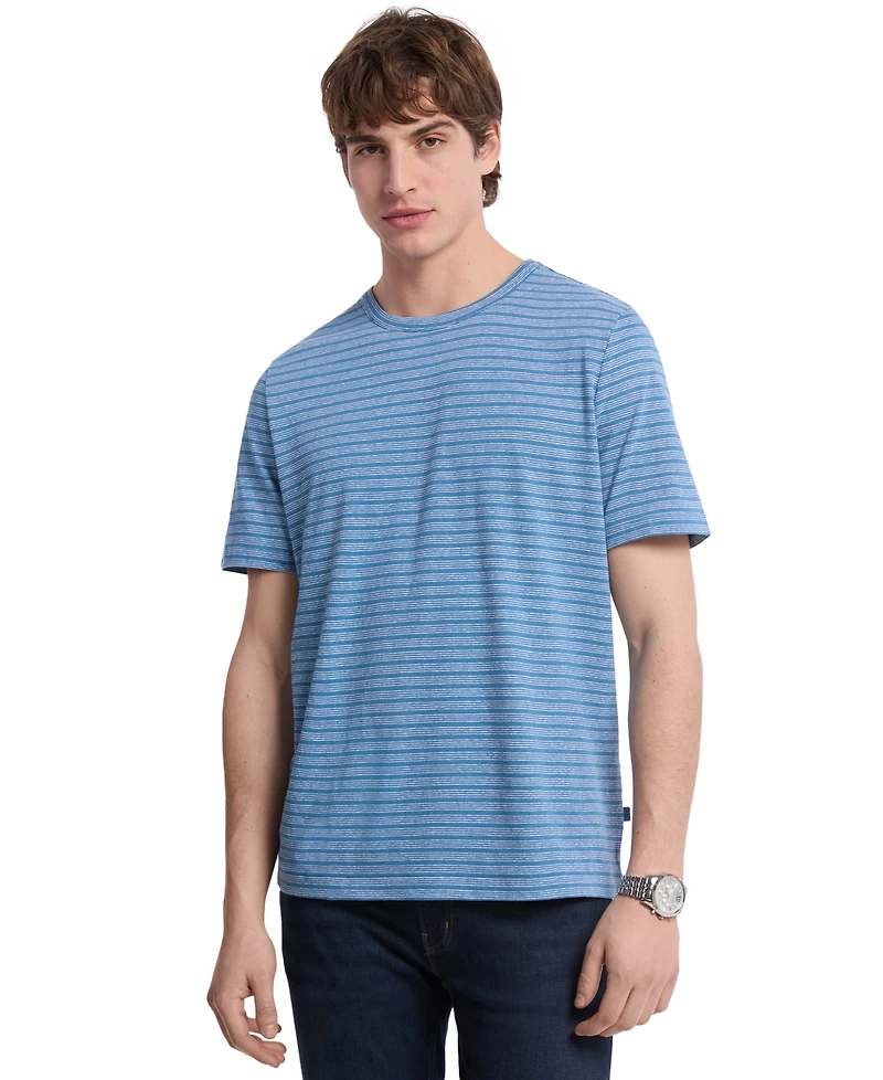 Michael Kors Men's Short Sleeve Striped Crewneck T-Shirt