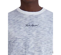Karl Lagerfeld Paris Men's Chest Signature Slub T-Shirt