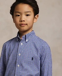 Polo Ralph Lauren Big Boys Gingham Cotton Poplin Shirt
