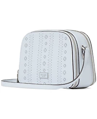 Kate Spade New York Serena Pointelle Double-Zip Dome Leather Crossbody