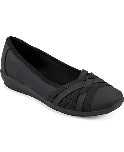 Easy Spirit Women's Avva Woven Slip-On Ballet Flats