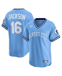 Nike Men's Bo Jackson Light Blue Kansas City Royals Throwback Cooperstown Collection Limited Jersey