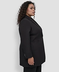 Dkny Plus One-Button Blazer