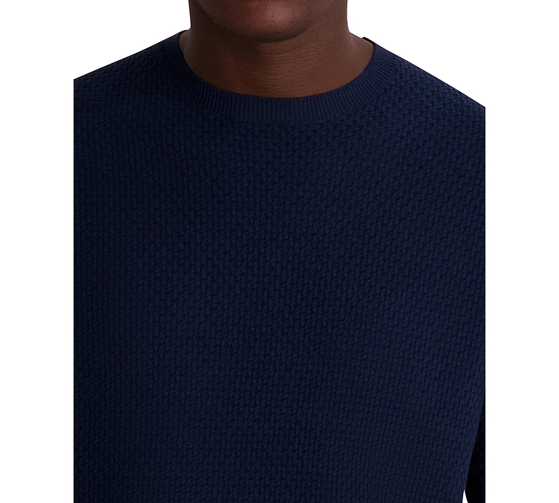 Karl Lagerfeld Paris Men's Textured Stripe T-Shirt