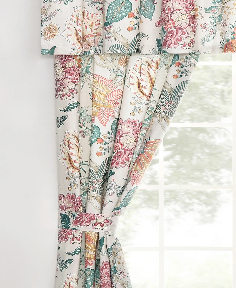 Rose Tree Komodo Floral Window Panel Set, 84" x 50"