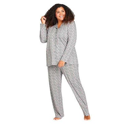 Avenue Women's Button Through Sleep Top