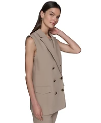 Karl Lagerfeld Paris Women's Double-Breasted Vest