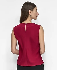 Dkny Women's Sleeveless Cowlneck Top