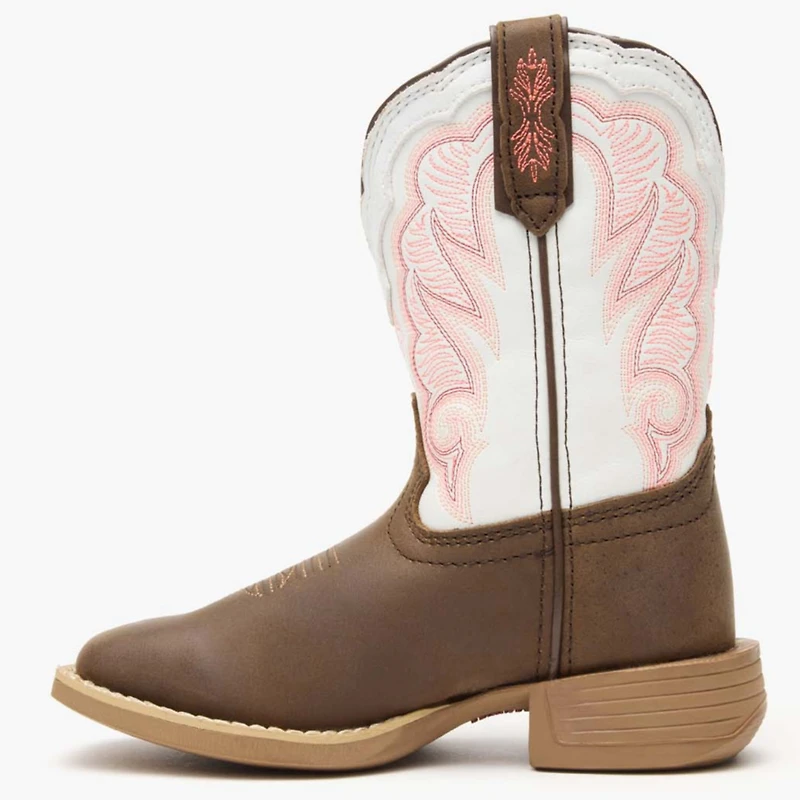 Durango Boys Lil' Rebel Pro Trail Brown and White Western Boot