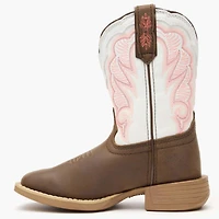 Durango Boys Lil' Rebel Pro Trail Brown and White Western Boot
