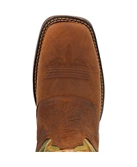 Durango Men's Rebel by Dark Chestnut and Hunter Green Western Boot