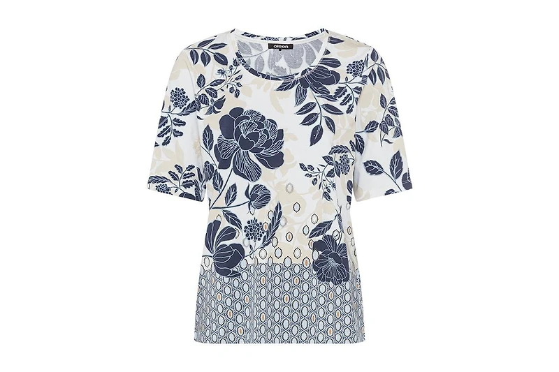 Olsen Women's Prairie Floral Print T-Shirt