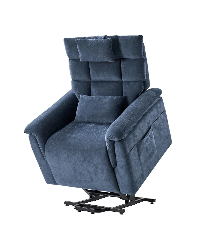 Embrace Traditional Power Lift Recliner with Heat and Massage