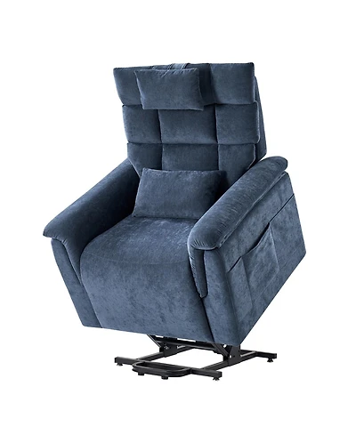Embrace Traditional Power Lift Recliner with Heat and Massage