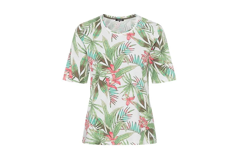 Olsen Women's Tropical Print T-Shirt